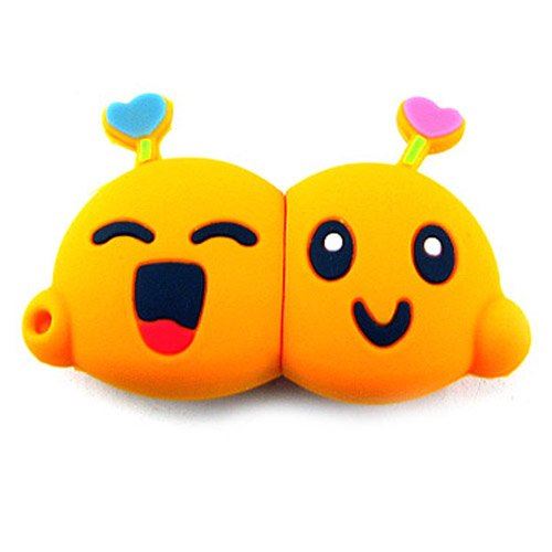 No16900040016 Clé USB 16GO FLASH DRIVE DRÔLE FIGURE ANIMAUX AMOURS JAUNE