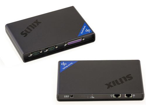 Dock convertisseur ETHERNET / RS232 + LPT Gamme Industrielle CHIPSET SUNIX DPL2000Q