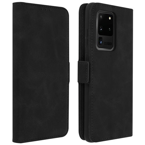 Housse pour Samsung Galaxy S20 Ultra avec Porte-cartes Fonction Support noir