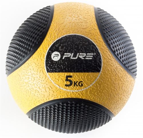 Pure2Improve Medicine Ball 5 kg jaune / noir
