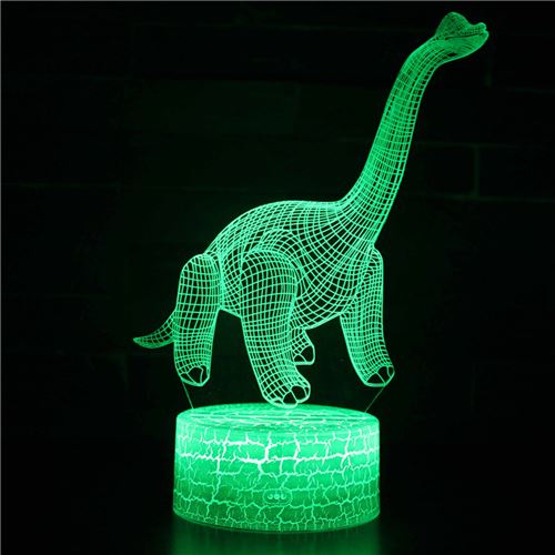 Stack Lampe 3D Tactile Veilleuses Enfant 7 Couleurs Avec Telecommande - Dinosaure #36 - Image 1