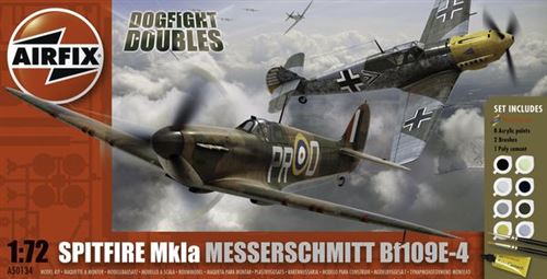 Dogfight Double Spitfire 1a/bf 109e - 1:72e - Airfix