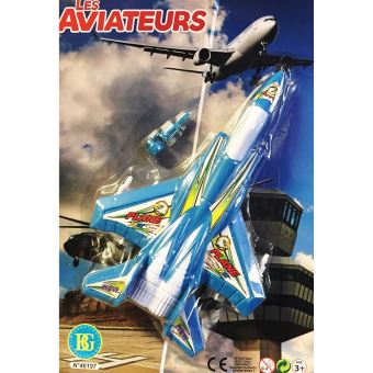 avion barbie bleu