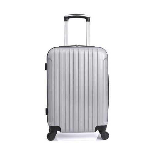 HERO - Valise Cabine Argente 50x35x20 cm 4 Roues ABS