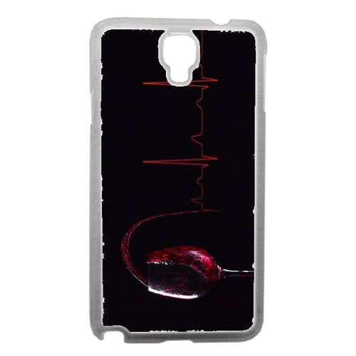 Coque Verre De Vin Électrocardiogramme 2 Compatible Samsung Note 3 Neo Transparent