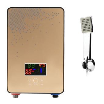 10 sur 6500w chauffe eau electrique instantane pommeau de douche affichage numerique chauffe eau achat prix fnac