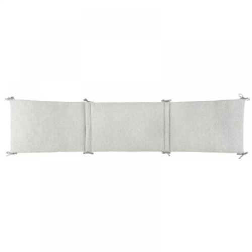 Tour de lit pure 180 x 40 cm coton gris - nattou