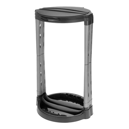 Porte sac poubelle - 125 L - Noir