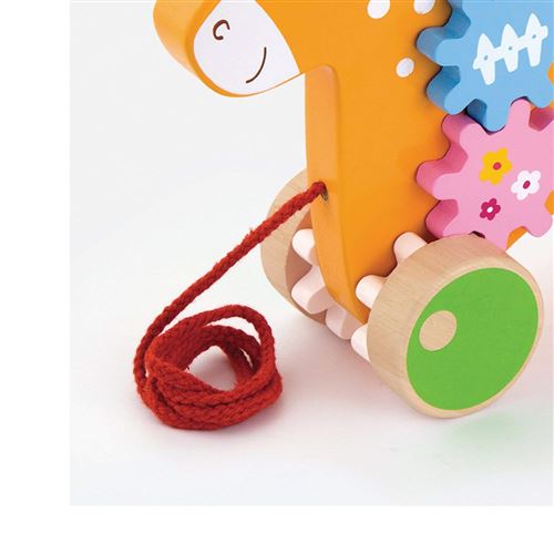 Viga Toys - Jouet À Tirer - Cheval Avec Engrenages - Multicolore (Ref: 8275)