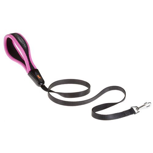 Comparer les prix de Ferplast Laisse pour Chiens ERGOFLUO G15/120 en Nylon Avec Poignée Ergonomique Rembourrée Fuchsia