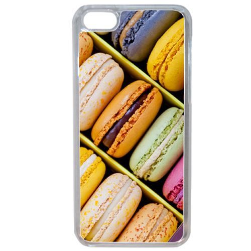 Coque boite de delicieux macarons compatible iphone 7 plus transparent