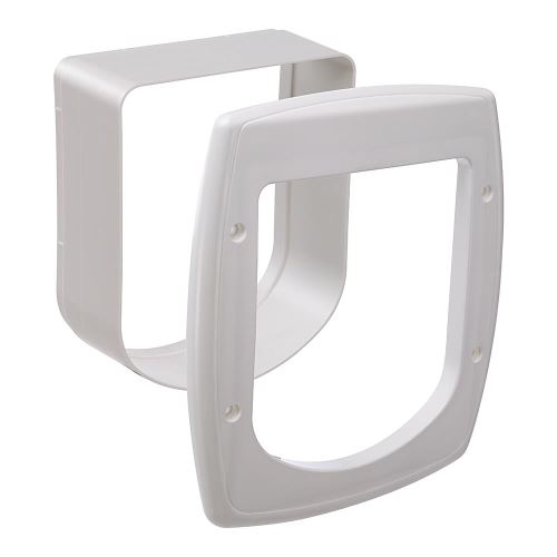 Ferplast Extension pour porte pour chats chatière avec puce porte basculante SWING MICROCHIP EXTENSION, 22,5 x 16,2 x h 25,2 cm, profondeur 5 cm, Blanche