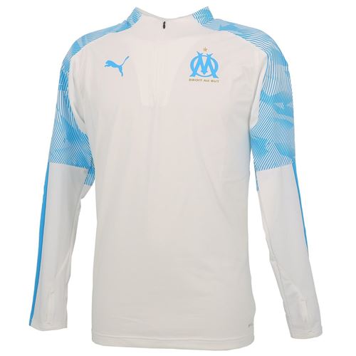 Sweat d'entraînement joueur Puma Sweat d'entraînement joueur Puma Om 1/4 zip train top wht Blanc taille : M réf : 19601 Blanc taille : M réf : 19601