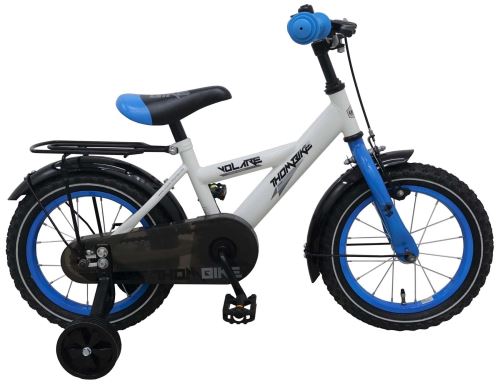 Volare Thombike 14 pouces 23,5 cm Garçon Frein à rétropédalage Blanc/Bleu