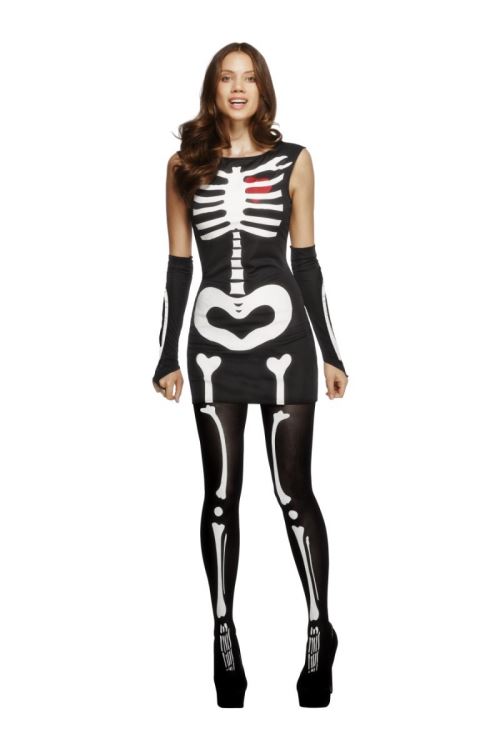 Costume fever squelette sexy xs