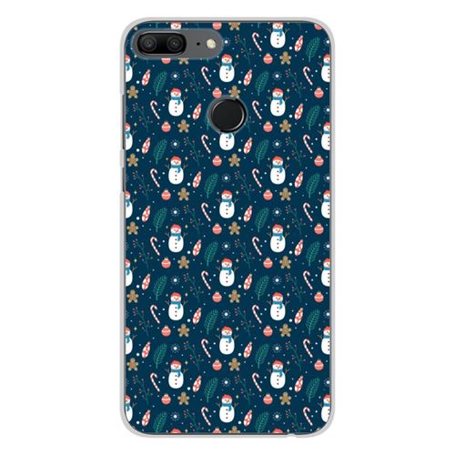 Coque en silicone imprimée compatible Huawei Honor 9 Lite NO Bonhomme de neige