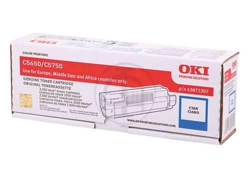 oki oki toner pour oki c5650/c5650n/c5750/c5750n, cyan noir