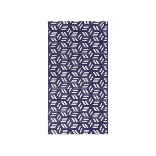 MADRAS Tapis intérieur / extérieur - 150x200 cm - Bleu