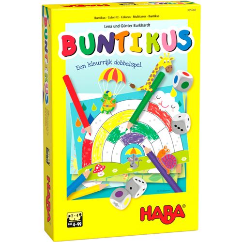 Haba jeu de société Buntikus junior papier/bois 18 pièces (NL)