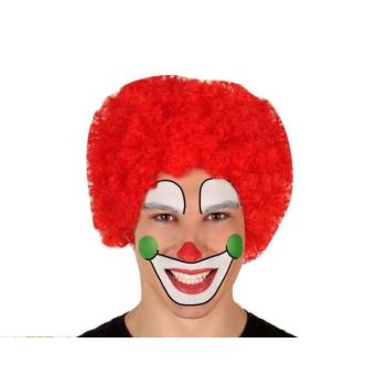 perruque clown rouge