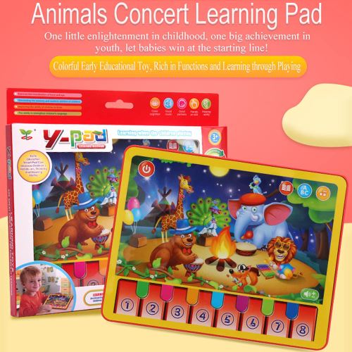Apprentissage animal Tablet Musique enfant en bas âge Tapis d'apprentissage précoce éducation jouet pour enfants