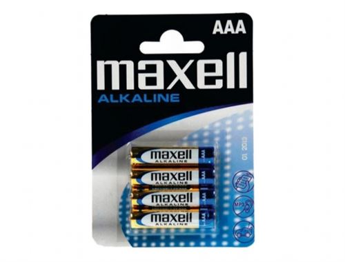 4 piles LR03 AAA MAXELL Alcalines