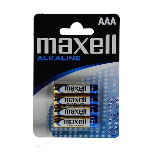 Piles AAA/LR03 ALCALINE MAXELL - Piles & batteries