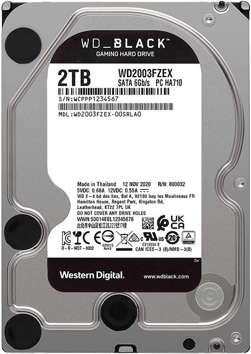 Disque SSD interne pour consoles PS5 Western Digital - WD_BLACK SN850 NVMe  - 2 To - noir - Disques dur et périphériques de stockage - Matériel  Informatique High Tech