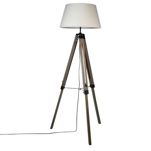 15€98 sur Lampadaire trépied RUNO LIN H145cm Achat & prix Lampadaire Trépied Runo Pieds Bois Blanchis Hauteur 145cm au
