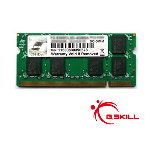 Mémoire RAM G.SKILL 2 Go DDR2 SODIMM 800MHz PC2 6400U F2 6400C5S 2GNT Ordinateur Portable