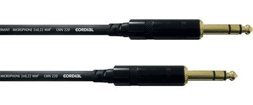 Cordial Noir Câble Audio Stéréo Jack 90 Cm