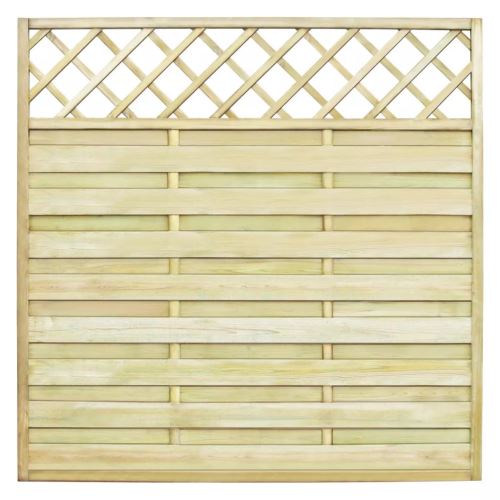 Version mise à jour Panneau de Clôture de Jardin Treillis Carré Bois Portail Terrasse Patio 180 x 180 cm