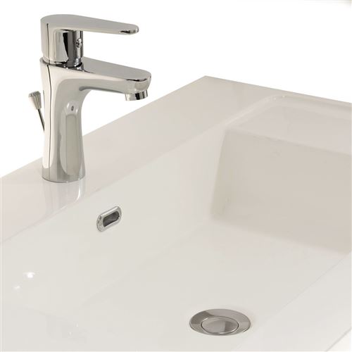 Robinet Mitigeur de lavabo chrome Design Aerateur Economie d eau
