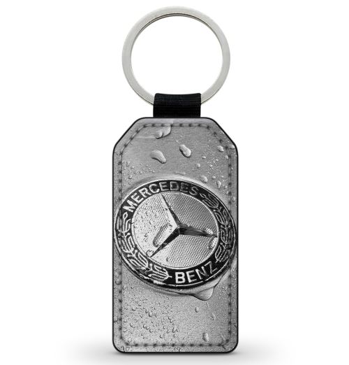 Porte-Clés Fifrelin Noir en Simili Cuir Mercedes Benz - Porte clef