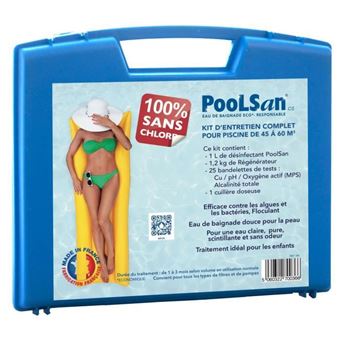 8 30 Sur Poolsan Kit Complet De Desinfection 100 Sans Chlore Pour Piscines De 45 A 60 M Accessoires Piscines Spa Et Jacuzzis Achat Prix Fnac