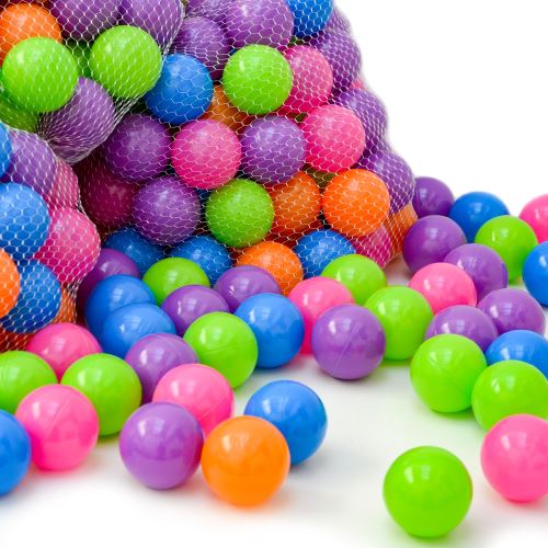 Boules colorées 6cm couleurs pastel 100