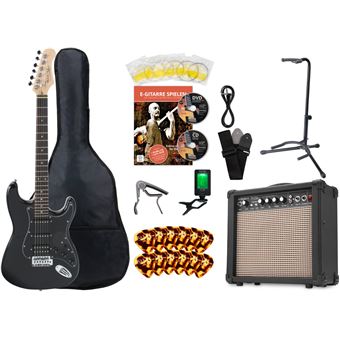 Rocktile Quper Kit guitares noir, ampli, accordeur, capodastre