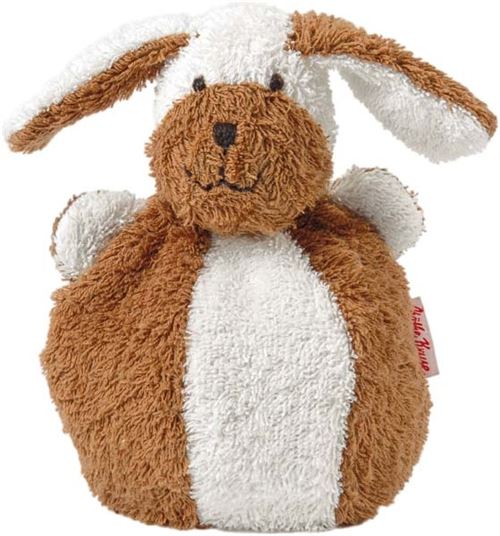 Käthe Kruse peluche en peluche Chien de tour 19 cm marron/blanc