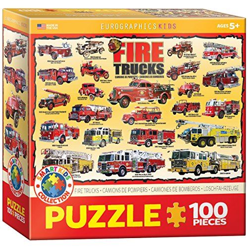 EurographicsPuzzles - Vintage Fire Engines - puzzle - 100 pièces