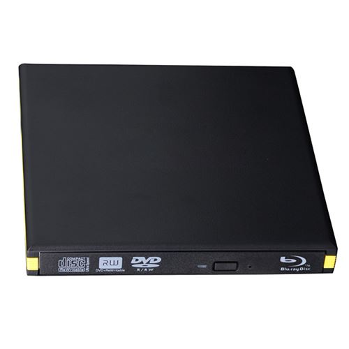 Graveur DVD/ CD externe USB3.0 Bord coloré Jaune
