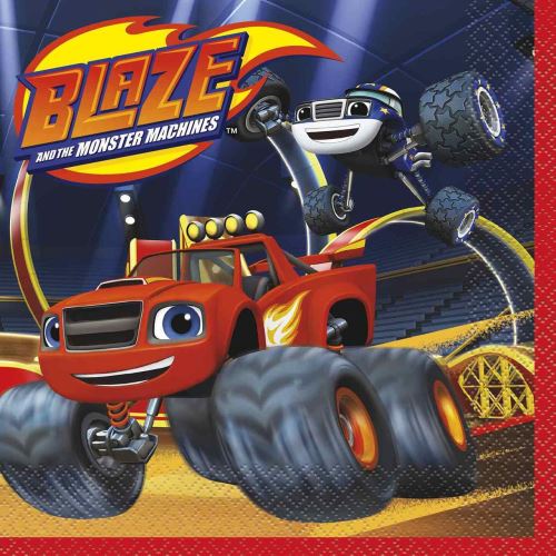 Blaze et machines Monster serviettes Déjeuner [16 par paquet]