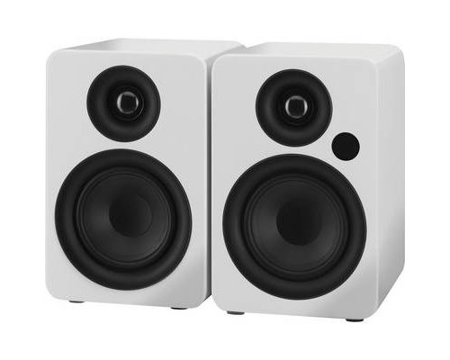 Haut-Parleur Bluetooth Monacor MONACOR - Haut-Parleur - SOUND-4BT/WS Bluetooth Sans Fil 60W Option avec Fil 2 Voies - Noir Blanc
