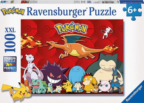 Puzzle XXL 100 Pieces Les Pokemon Pikachu Mewtwo Dracaufeu Carapuce Bulbizarre - Ravensburger Enfant