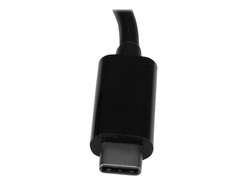 StarTech.com Adaptateur USB-C vers Gigabit Ethernet avec hub USB 3.0 à 3 ports et USB Power Delivery (US1GC303APD) - Adaptateur réseau - USB-C - Gigabit Ethernet - noir
