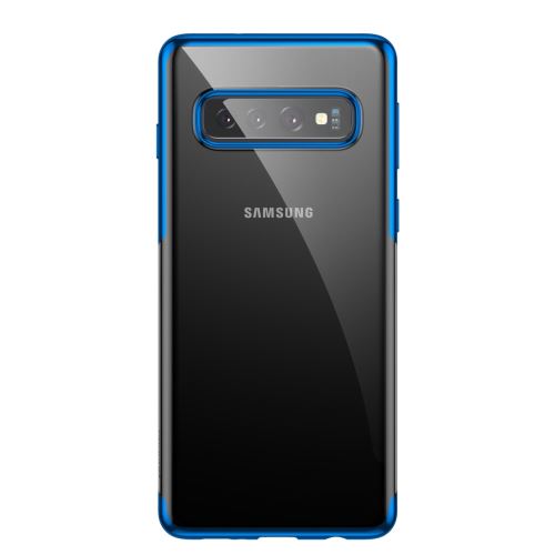 Coque en TPU série brillante bleu pour votre Samsung Galaxy S10