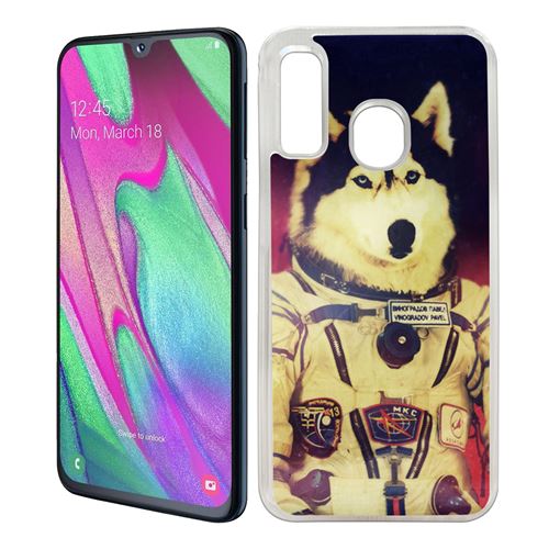 Coque pour Samsung Galaxy A40 -  Chien Jusky Astronaute