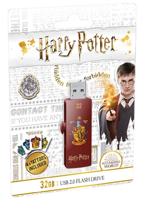 USB FlashDrive 32GB EMTEC M730 Harry Potter Gryffindor - Red USB 2.0