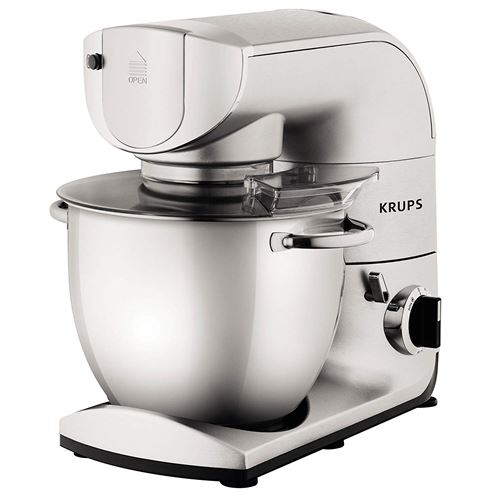 Krups ka402d Robot de cuisine, 5,5 L, 1200 W, avec accessoires, acier inoxydable