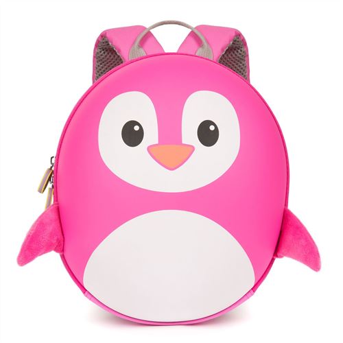 Boppi Tiny Trekker Sac à dos de voyage pour enfant 4 litres - Pingouin Rose
