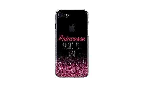 Coque Iphone 7 Iphone 8 Rigide Transparente, Princesse Malgré Moi, Evetane®